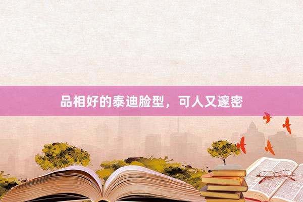 品相好的泰迪脸型，可人又邃密